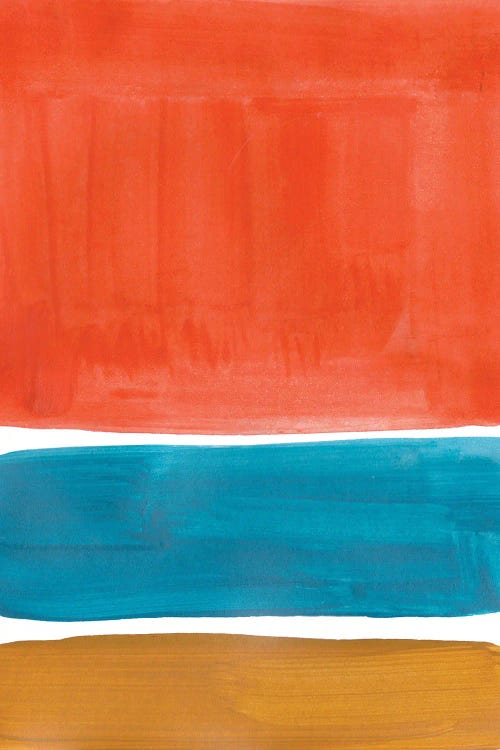 Orange Teal Rothko Remake