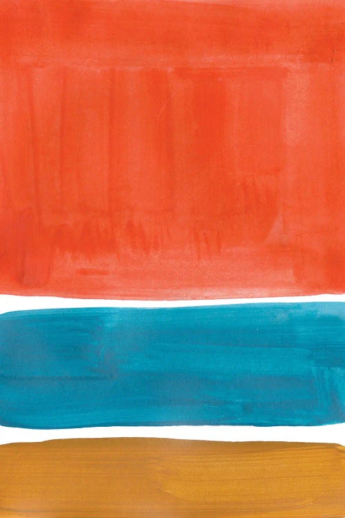 Orange Teal Rothko Remake by EnShape wall art