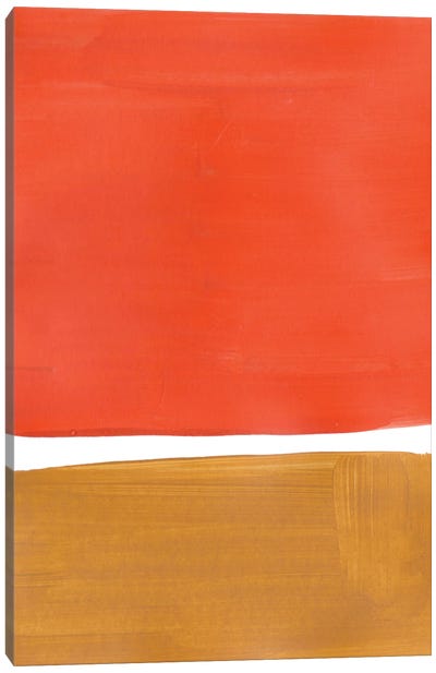 Orange Ochre Rothko Remake Canvas Art Print - EnShape