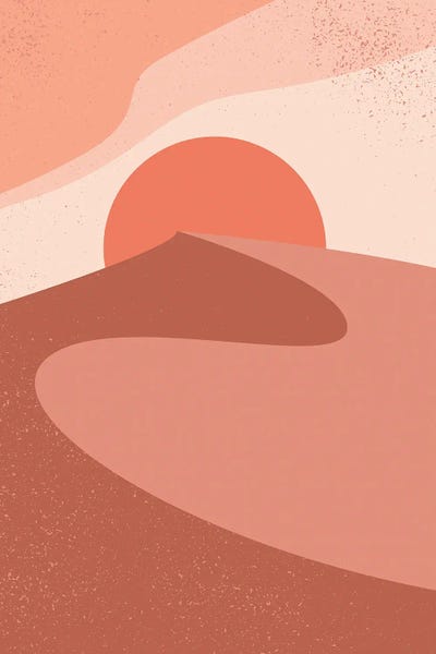 Mysticism: Red Sand Dune Sunset by EnShape