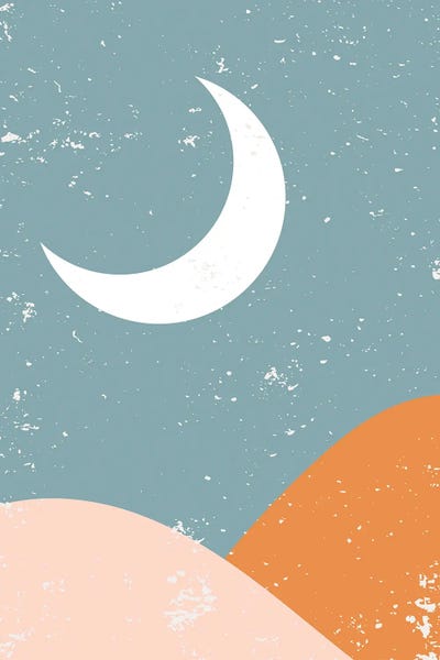 Moon Mountain by EnShape canvas print