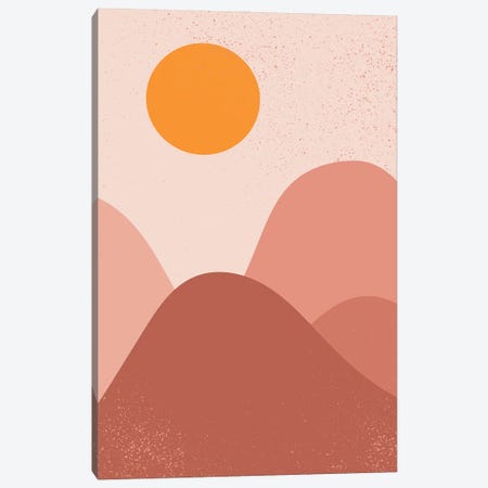 Sunrise Over Mountains Canvas Print #ENS237} by EnShape Canvas Art