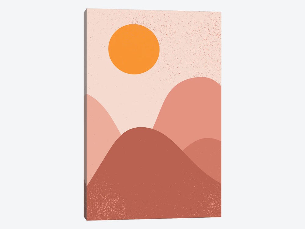 Sunrise Over Mountains by EnShape 1-piece Canvas Art Print