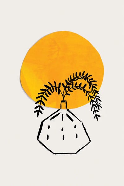 Circular Abstract: Sunrise Plant by EnShape