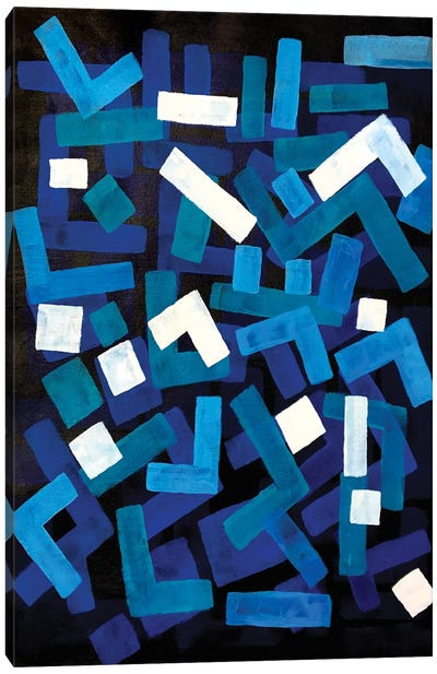 Blue Jazz Canvas Art Print - Shape Up