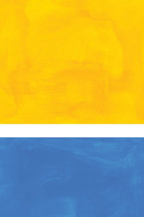 Yellow Blue Rothko Remake