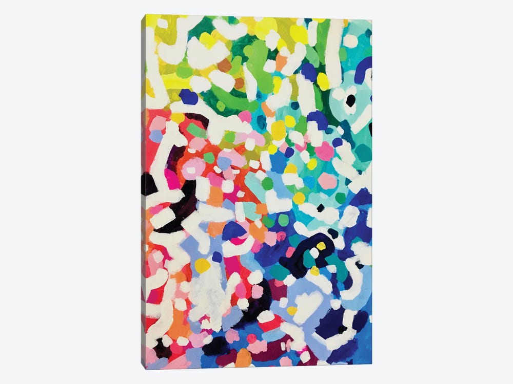 Rainbow Bloom by EnShape 1-piece Canvas Print