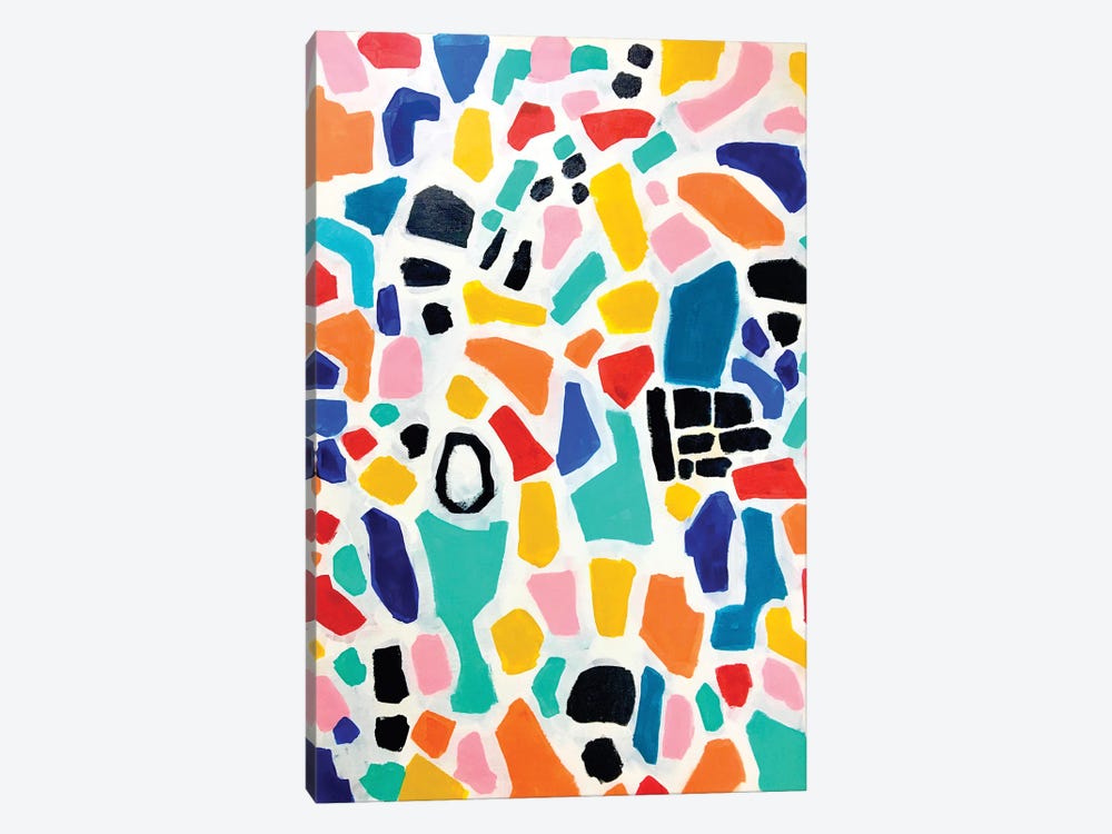 Rainbow Mosaic by EnShape 1-piece Canvas Art Print