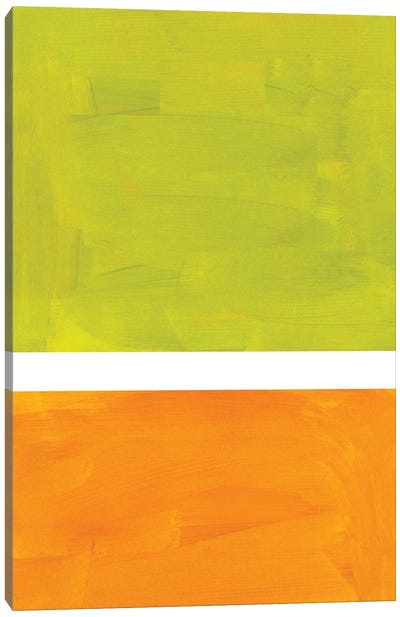 Lime Rothko Remake Canvas Art Print - Yellow Art