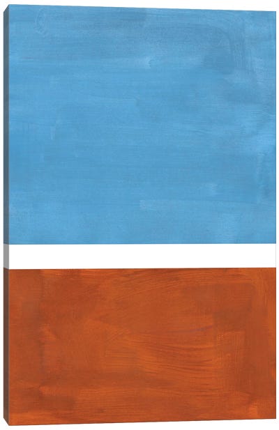Dusty Blue Rothko Remake Canvas Art Print - EnShape