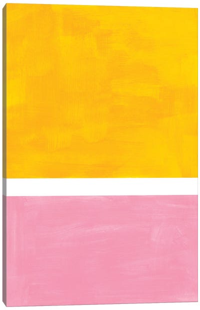 Yellow Pink Rothko Remake Canvas Art Print - EnShape