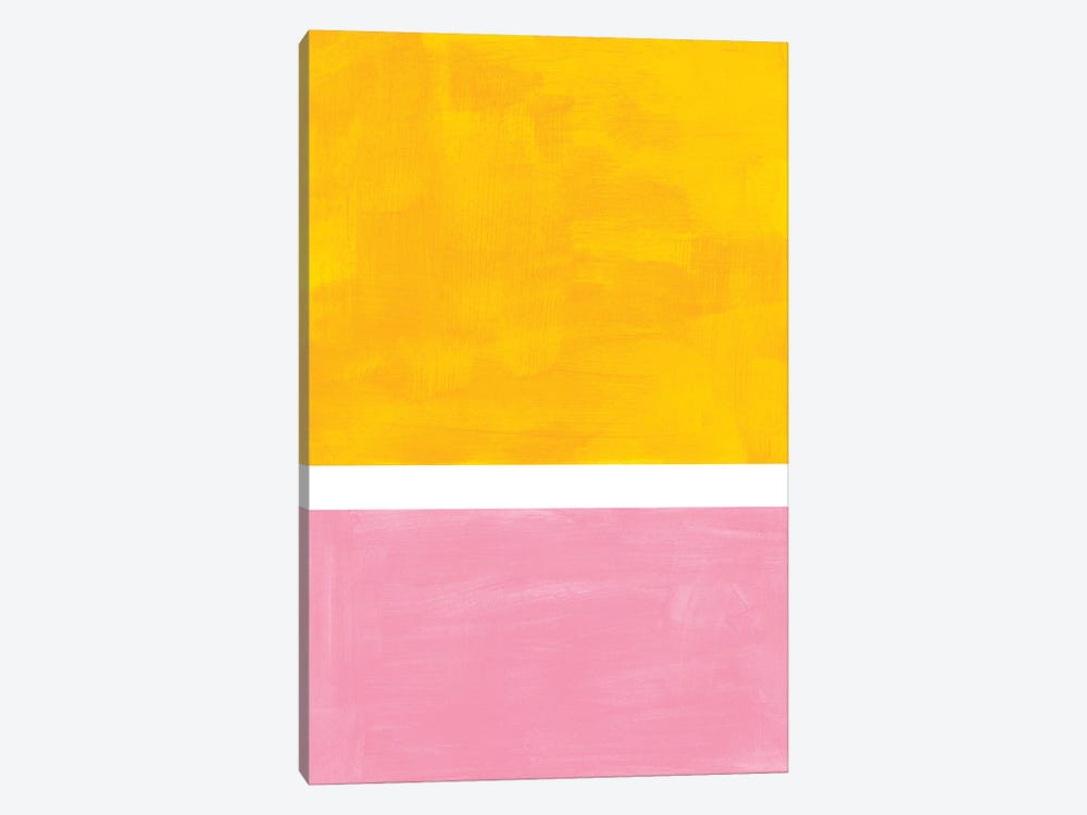 Yellow Pink Rothko Remake by EnShape 1-piece Canvas Art Print