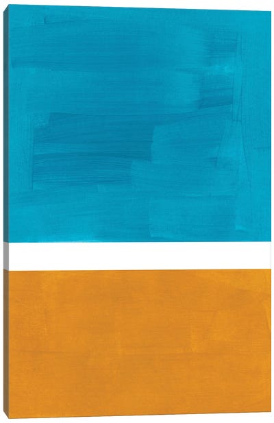 Teal Rothko Remake Canvas Art Print - EnShape