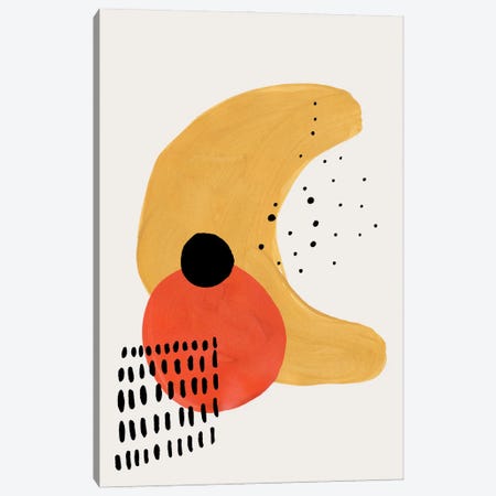 Banana & His Friend Orange Canvas Print #ENS28} by EnShape Canvas Art Print