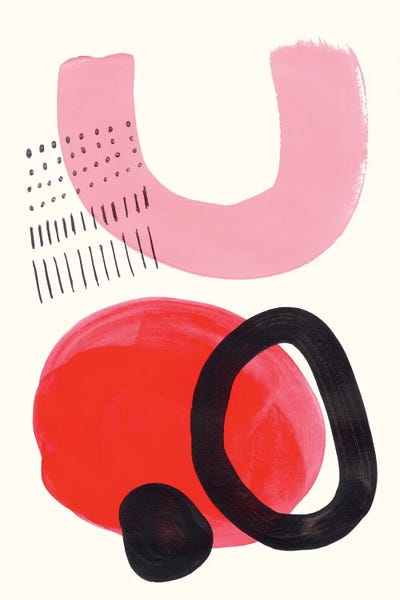 Red Kiss by EnShape canvas print