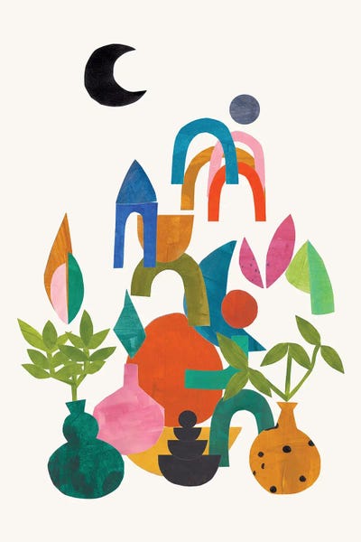 Pottery Still Life: Moon Garden by EnShape