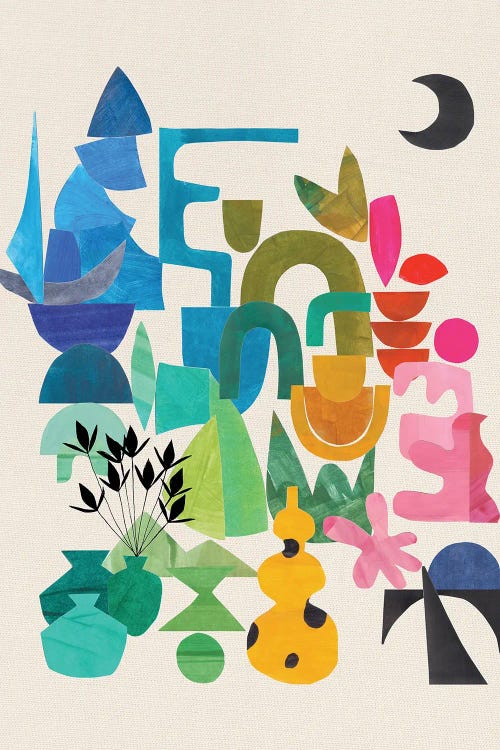 Rainbow City by EnShape wall art