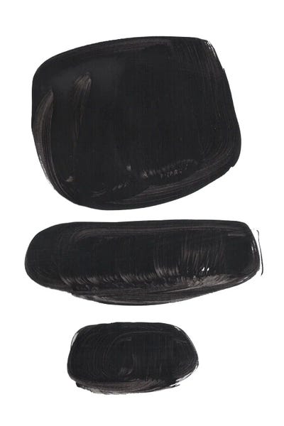 Black & White Minimalist Décor: Tribal Pebbles by EnShape