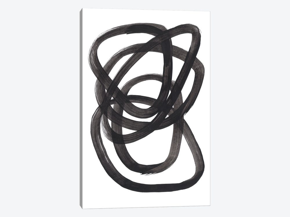 Ink Spiral Rings by EnShape 1-piece Canvas Print