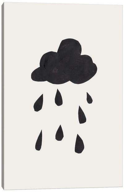 Ink Rain Canvas Art Print - EnShape
