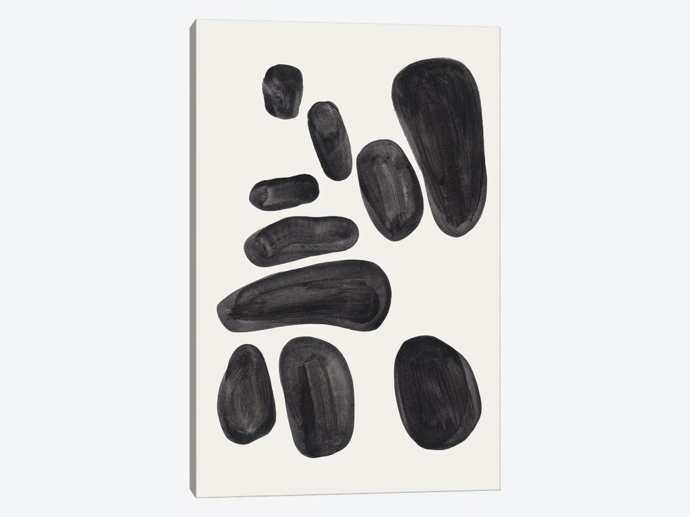 Ink Pebbles by EnShape 1-piece Canvas Art Print