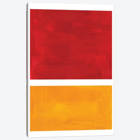 Rothko Remake Burnt Red Canvas Print #ENS73} by EnShape Canvas Wall Art