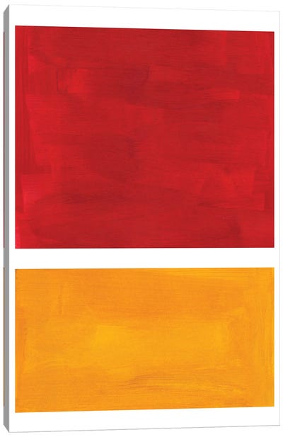 Rothko Remake Burnt Red Canvas Art Print - EnShape