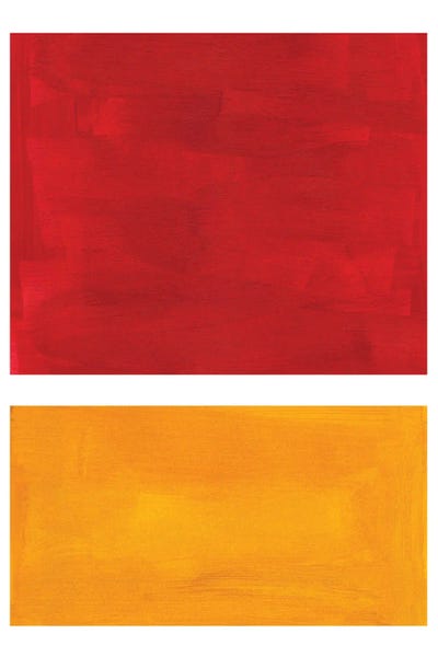 Linear Abstract: Rothko Remake Burnt Red by EnShape