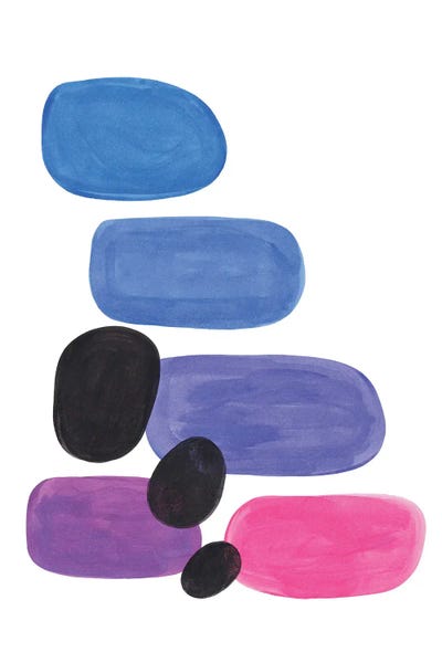 Kids Bathroom: Periwinkle Pebbles by EnShape