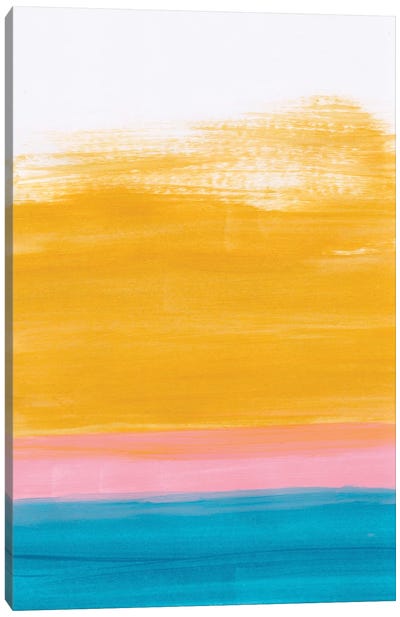 Yellow Ocean Sunset Canvas Art Print - EnShape