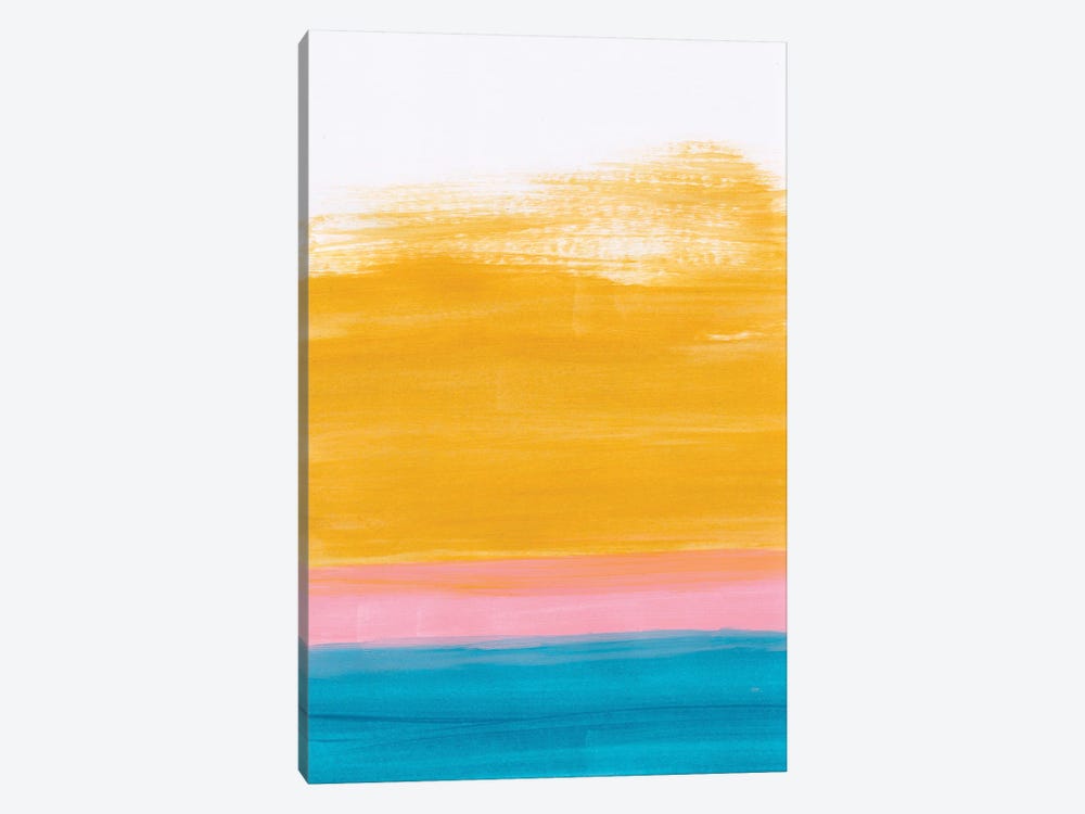 Yellow Ocean Sunset by EnShape 1-piece Art Print