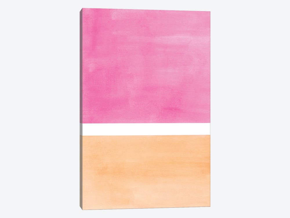 Rothko Remake Peach Pink by EnShape 1-piece Canvas Artwork
