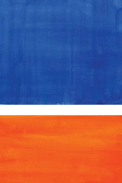 Fire & Ice: Rothko Remake Orange Blue by EnShape