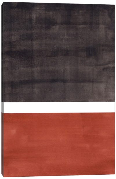 Rothko Remake Black Brown Canvas Art Print - EnShape