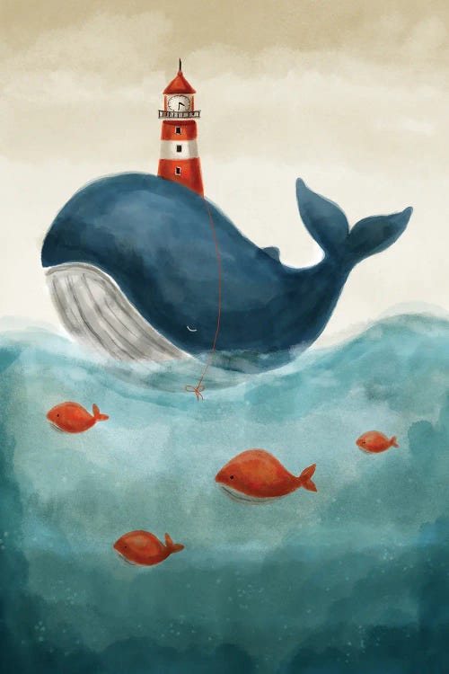 Blue Whale by Evgenia Smirnova wall art
