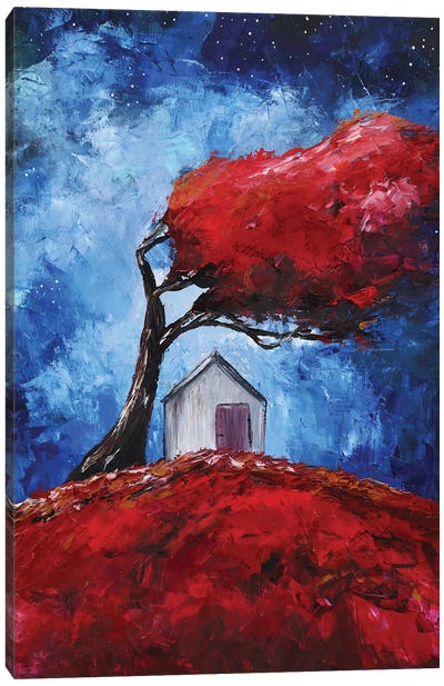 Under The Red Tree Canvas Art Print - Evgenia Smirnova