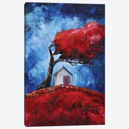 Under The Red Tree Canvas Print #ENV14} by Evgenia Smirnova Canvas Wall Art