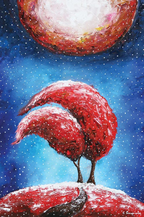 Falling Snow by Evgenia Smirnova wall art