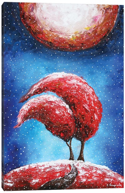Falling Snow Canvas Art Print - Evgenia Smirnova
