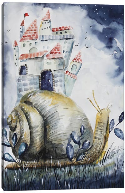 The Snail Canvas Art Print - Snail Art