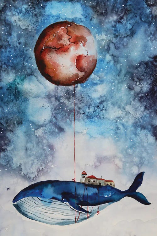 The Whale And Red Moon