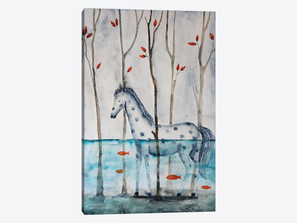 Winter Horse by Evgenia Smirnova 1-piece Canvas Wall Art
