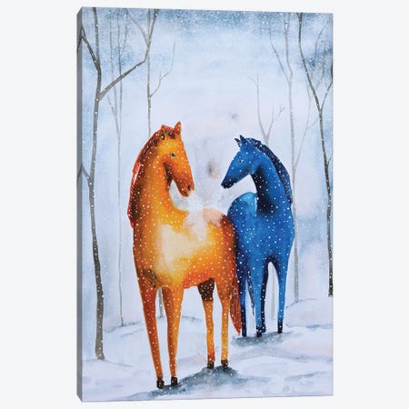 In The Winter Woods Canvas Print #ENV30} by Evgenia Smirnova Art Print
