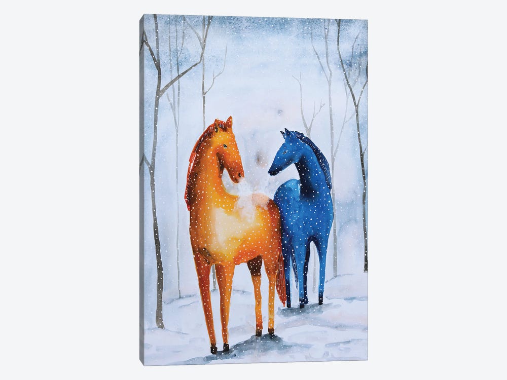 In The Winter Woods by Evgenia Smirnova 1-piece Canvas Print