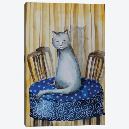 The Cat Canvas Print #ENV35} by Evgenia Smirnova Canvas Wall Art