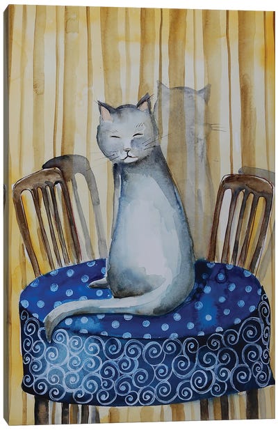 The Cat Canvas Art Print - Evgenia Smirnova