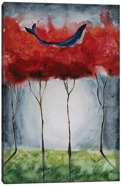 Red Trees Canvas Art Print - Evgenia Smirnova