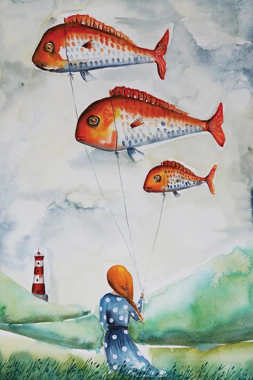 Girl With Fishes