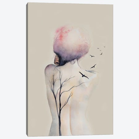 Girl With Tattoo Canvas Print #ENV4} by Evgenia Smirnova Art Print