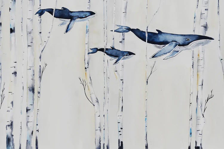 Whales In The Birch Woods